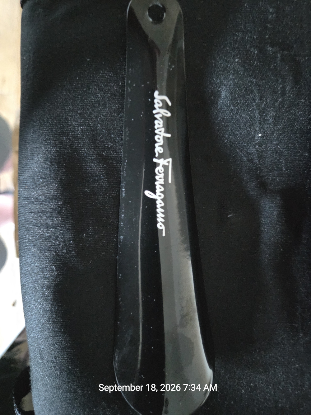 Salvatore Ferragamo Men’s Black Shoe Horn/Shoe Lift